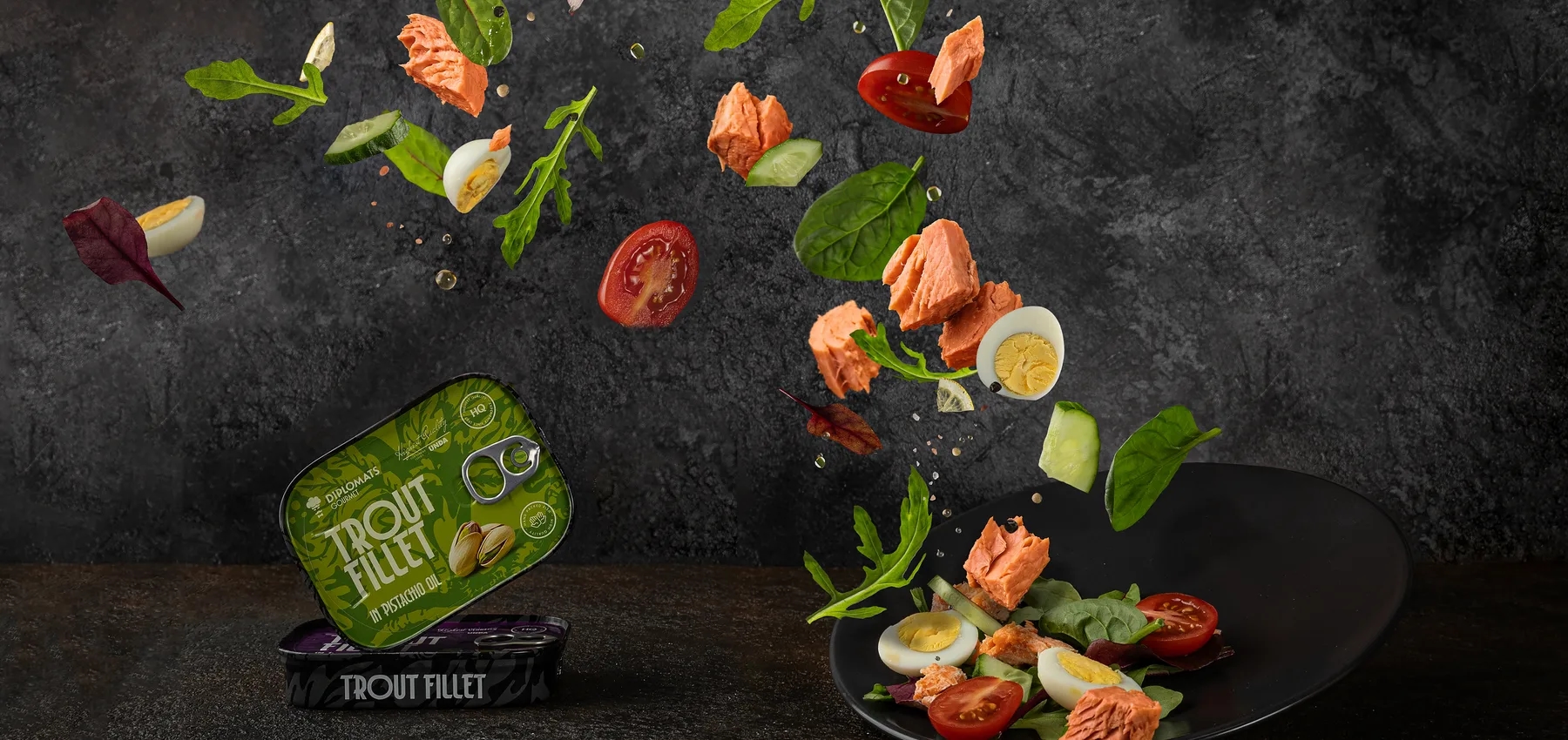 A considered seafood serving prepared for the table