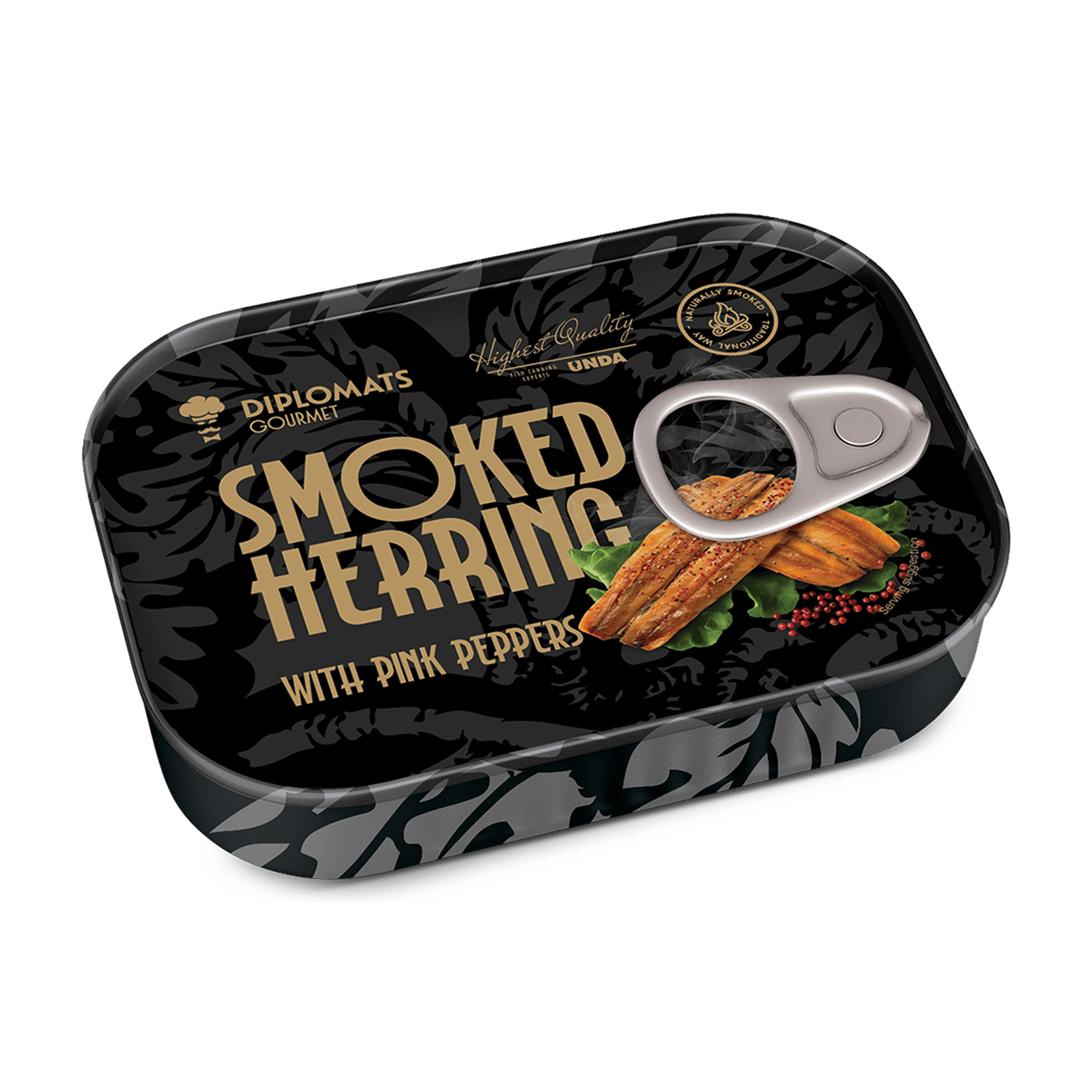 Smoked Herring with Pink Peppers 100g