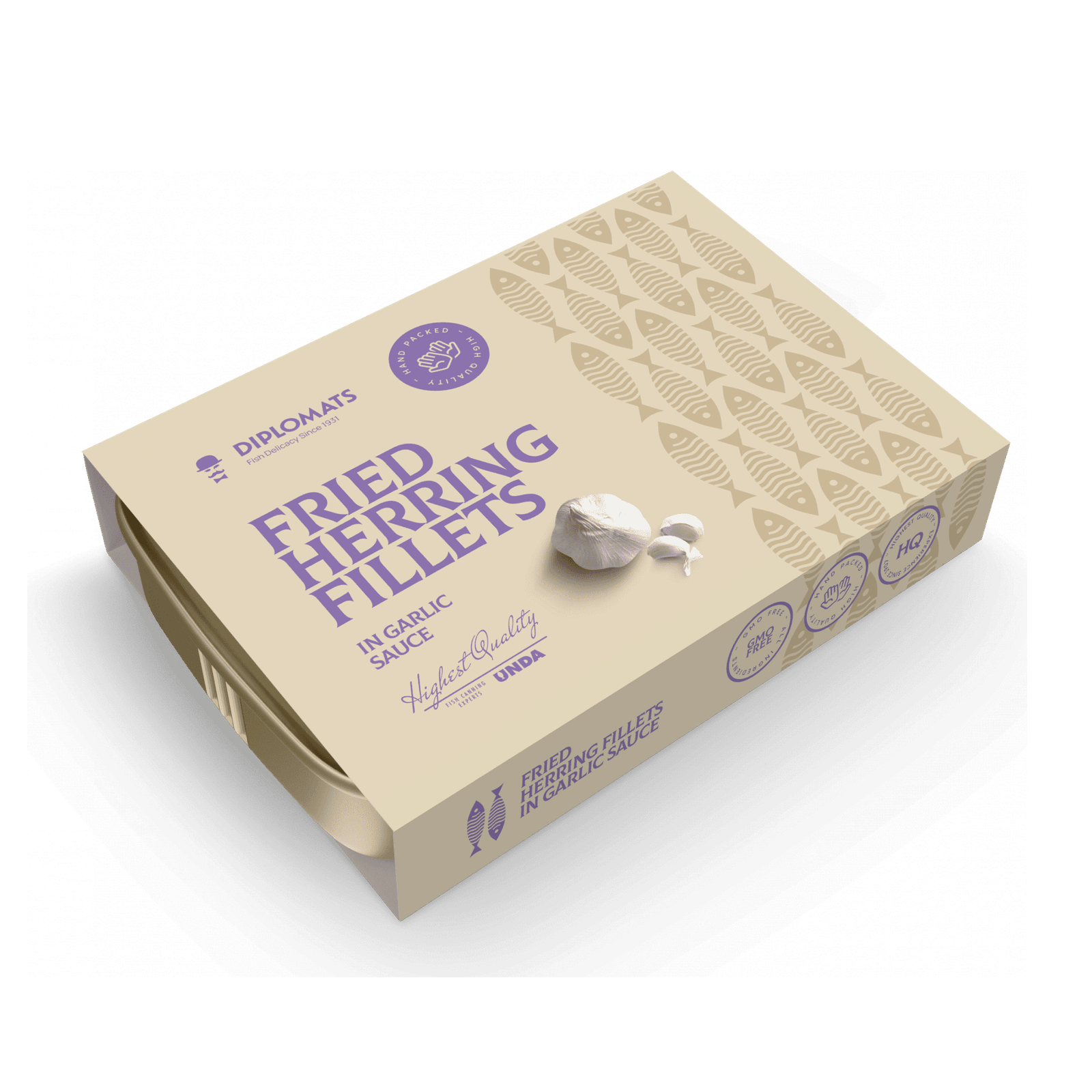 Fried Herring Fillets in Garlic Sauce 140g