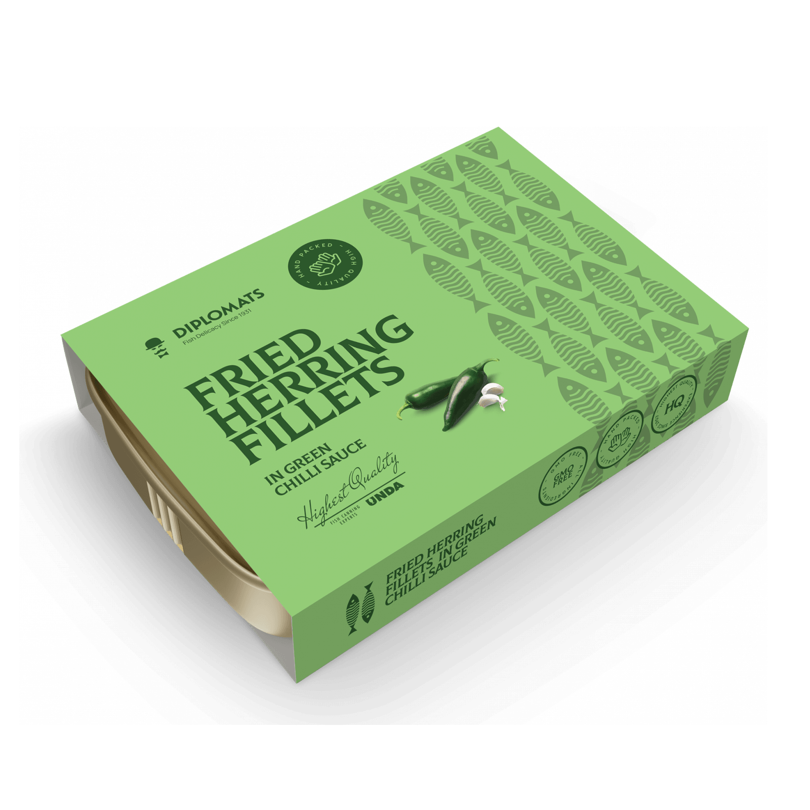 Fried Herring Fillets in Green Chili Sauce 140g
