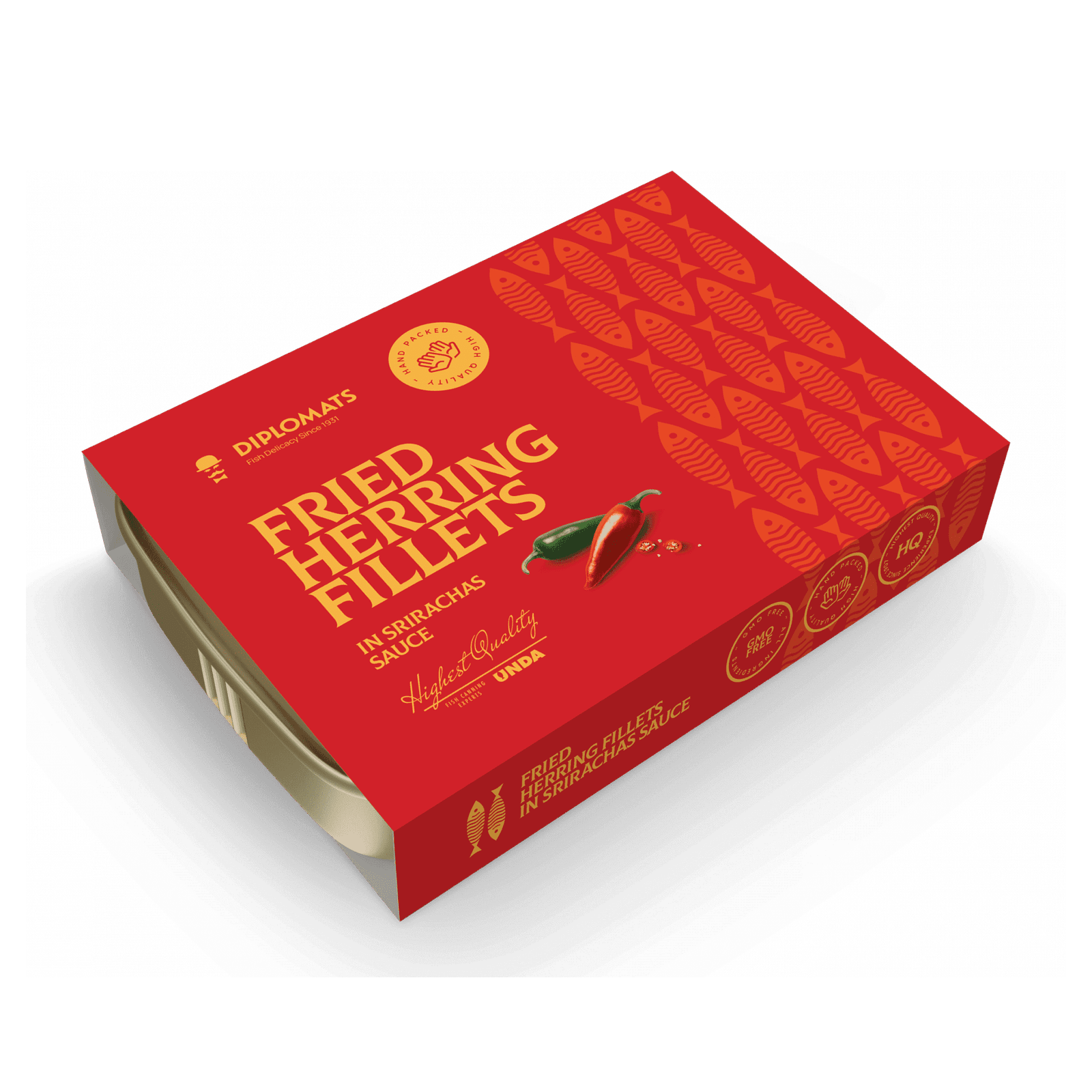 Fried Herring Fillets in Sriracha Sauce 140g