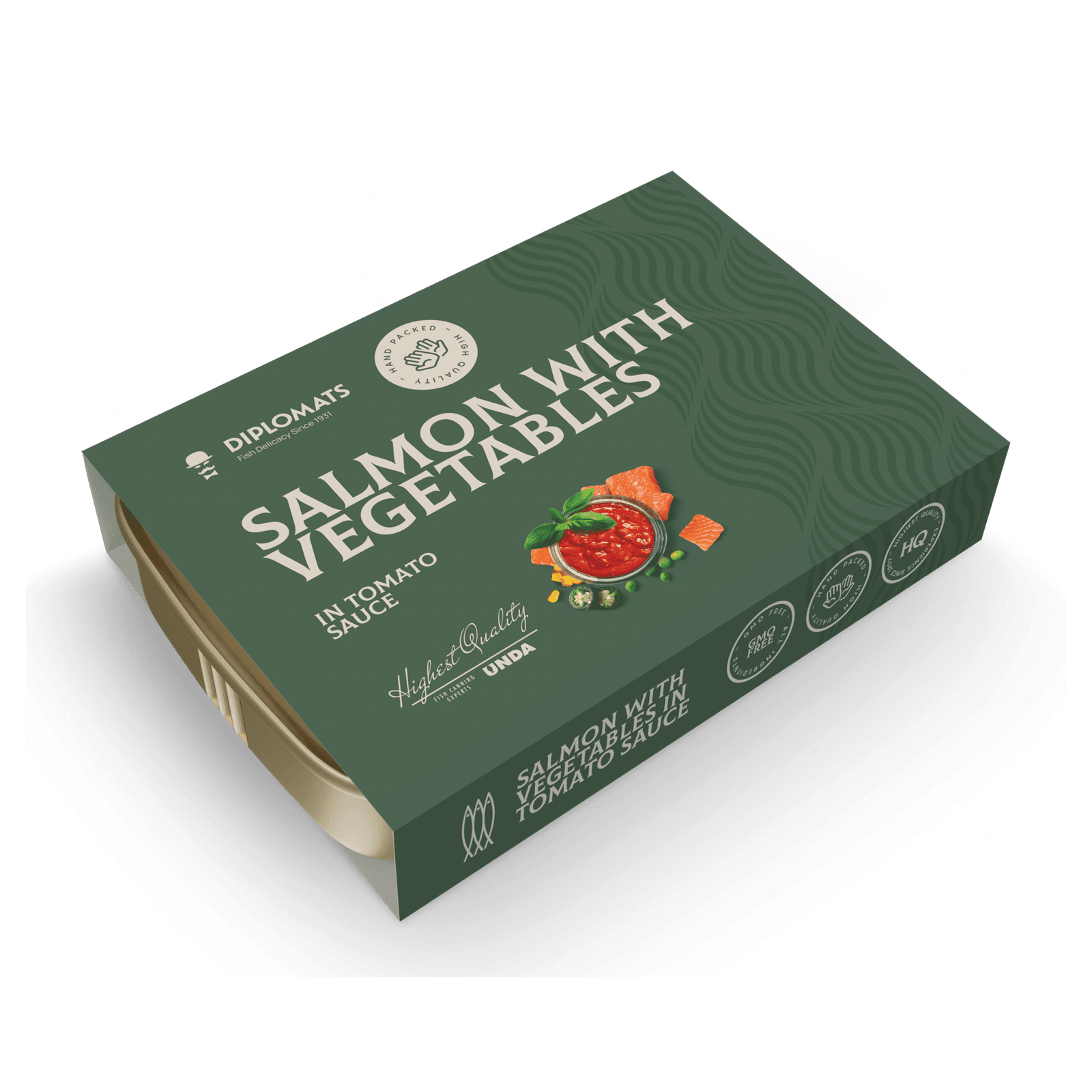 Salmon in Tomato Sauce with Vegetables 140g