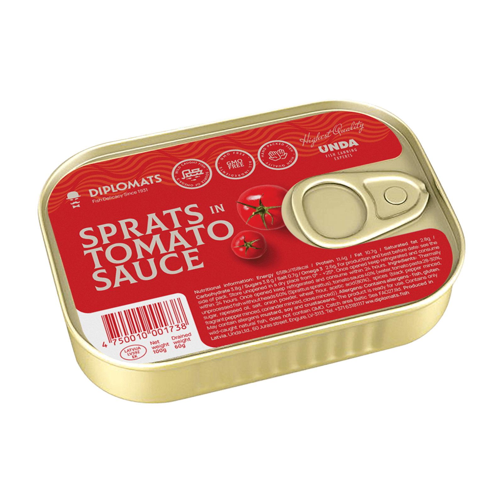 Sprats in Tomato Sauce 100g