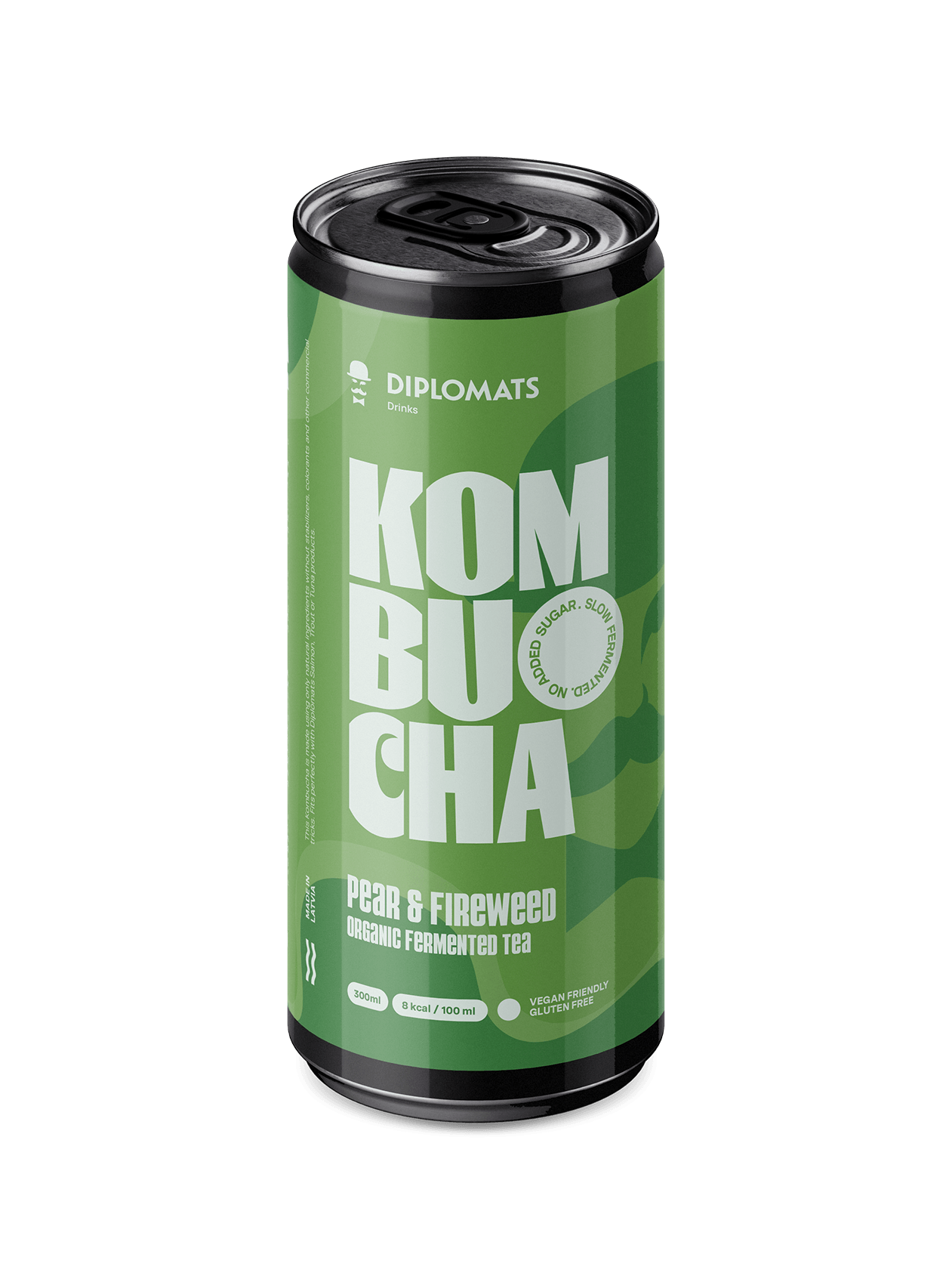 Diplomats Kombucha — Pear & Fireweed