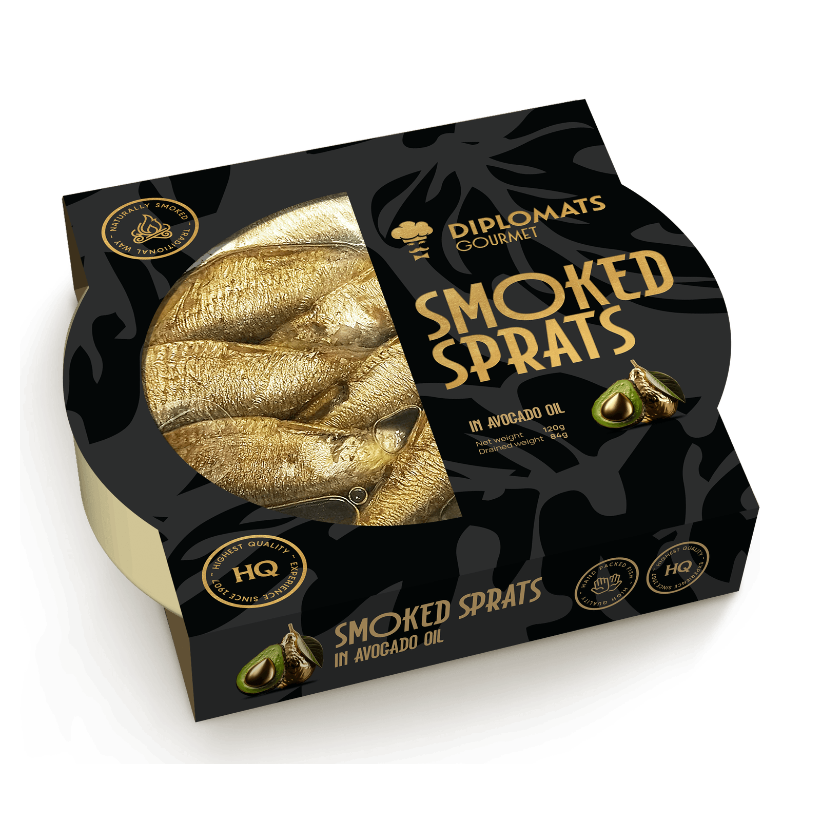 Gourmet Smoked Sprats in Avocado Oil 120g