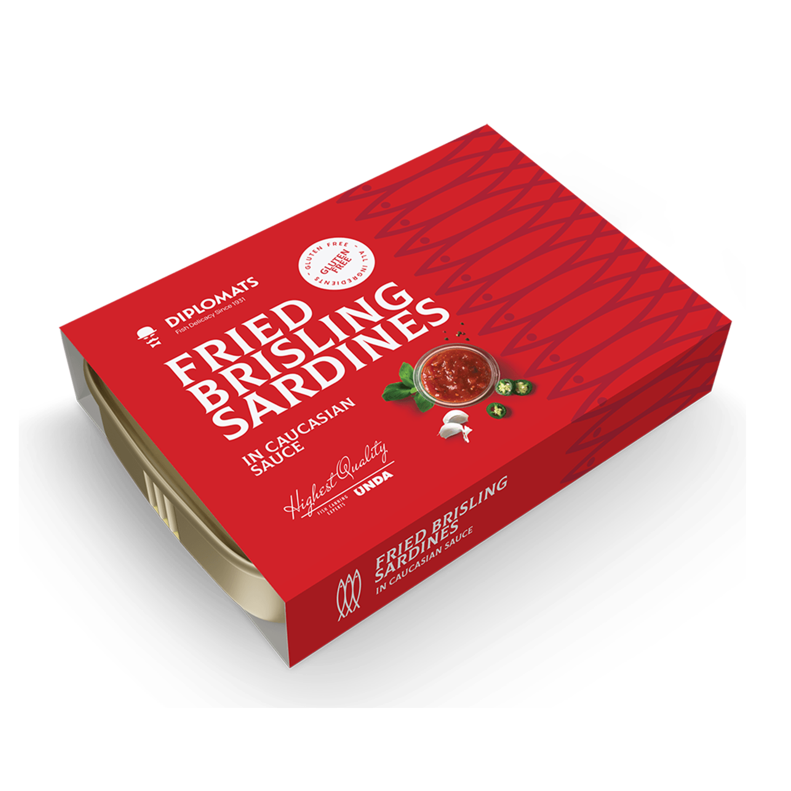 Fried Brisling Sardines in Caucasic Sauce 100g