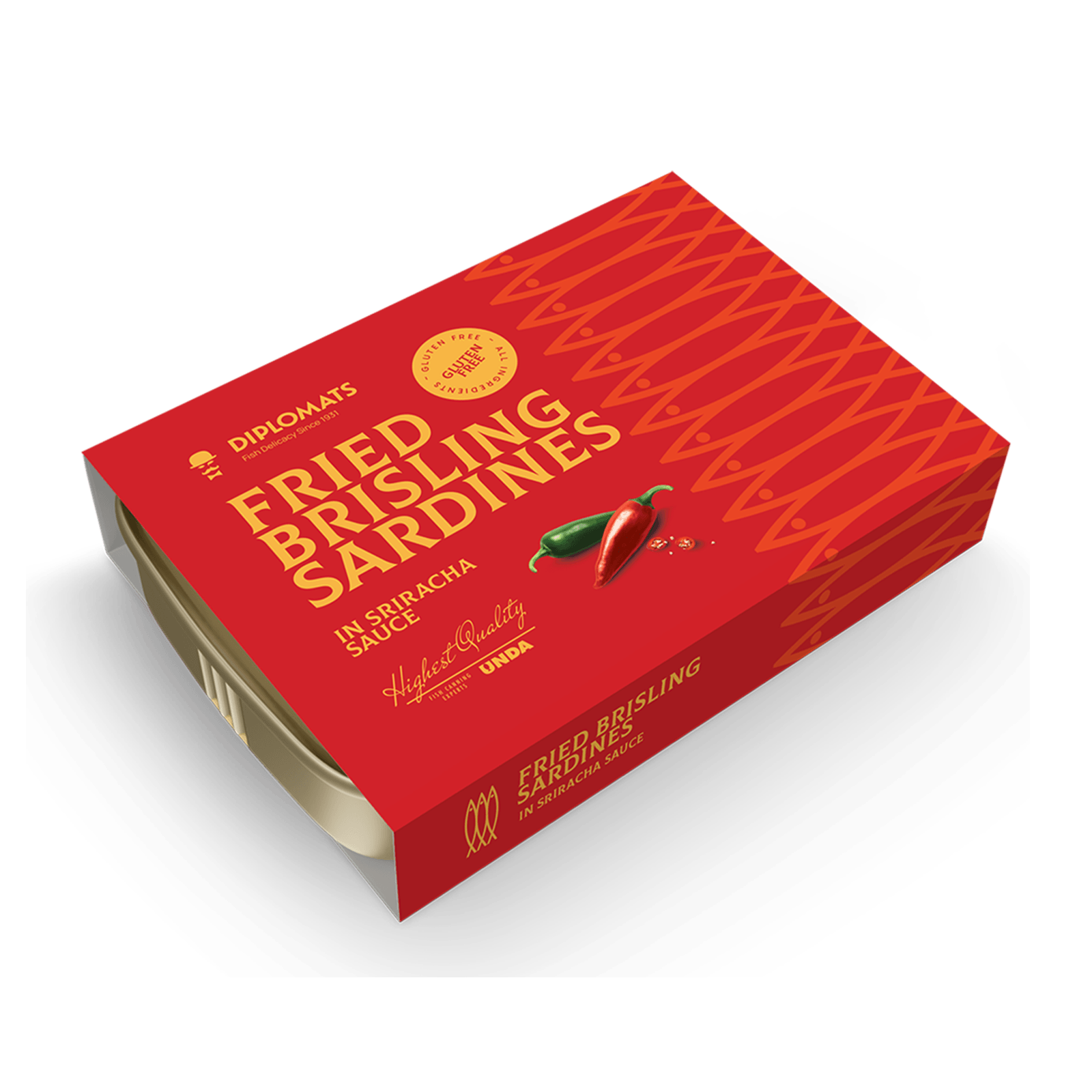 Fried Brisling Sardines in Sriracha Sauce 100g