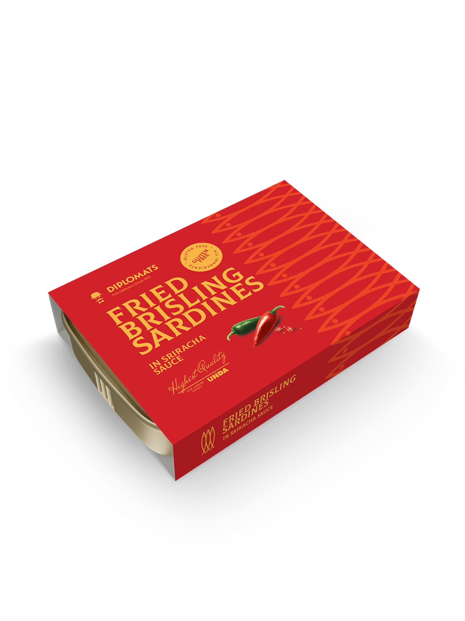 Fried Brisling Sardines in Sriracha Sauce 100g