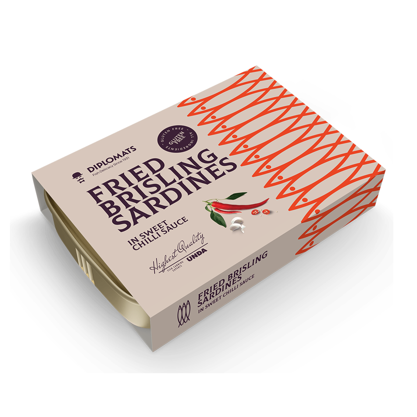 Fried Brisling Sardines in Sweet Chili Sauce 100g