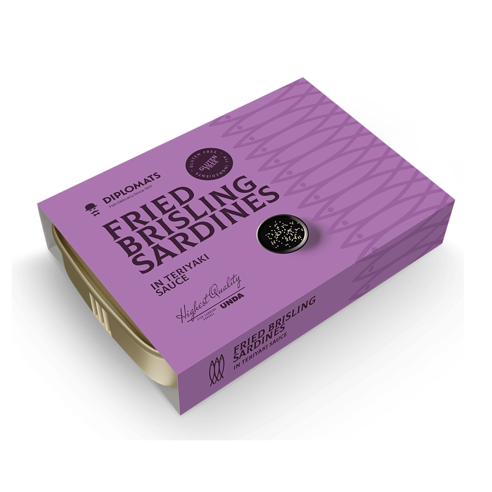 Fried Brisling Sardines in Teriyaki Sauce 100g