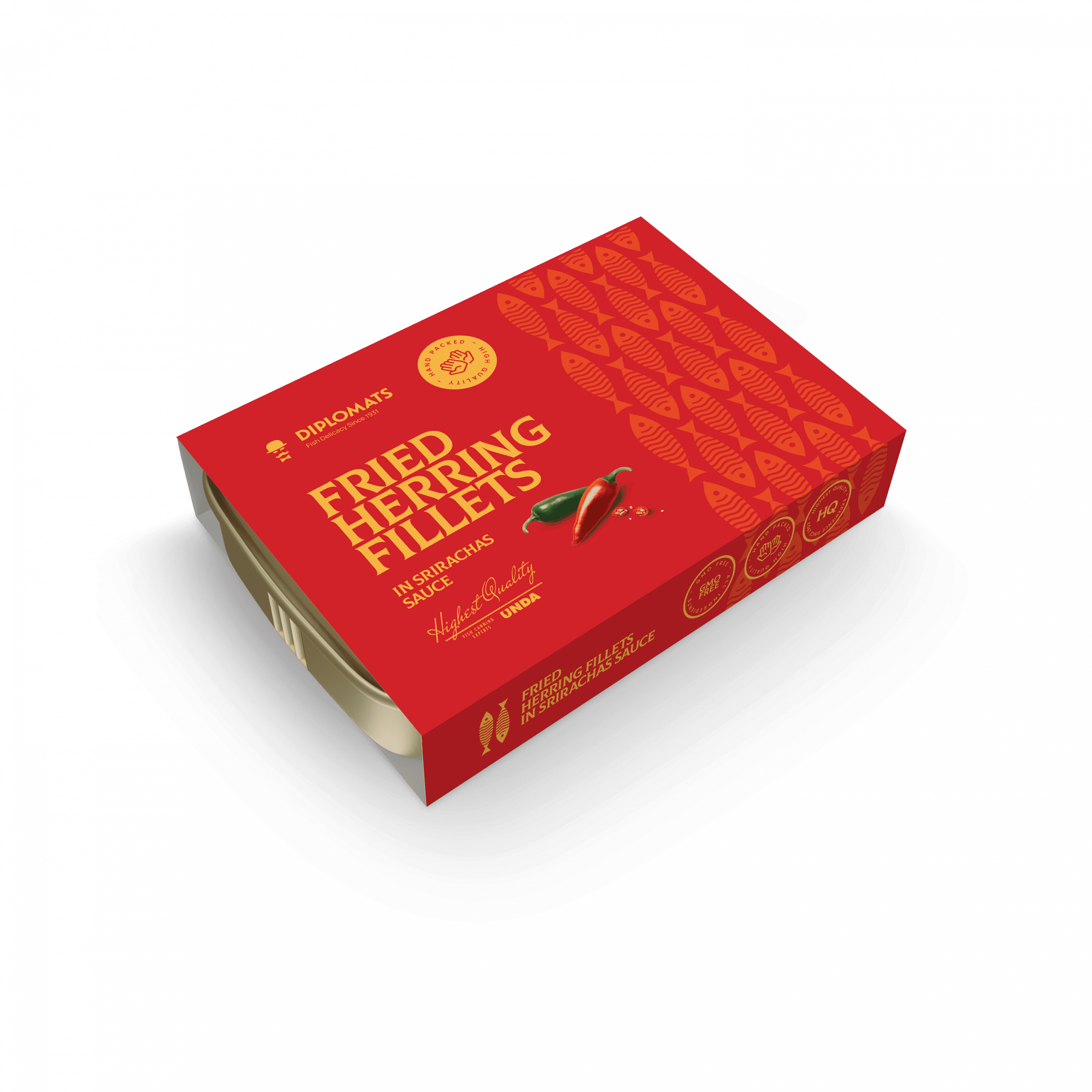 Fried Herring Fillets in Sriracha Sauce 140g