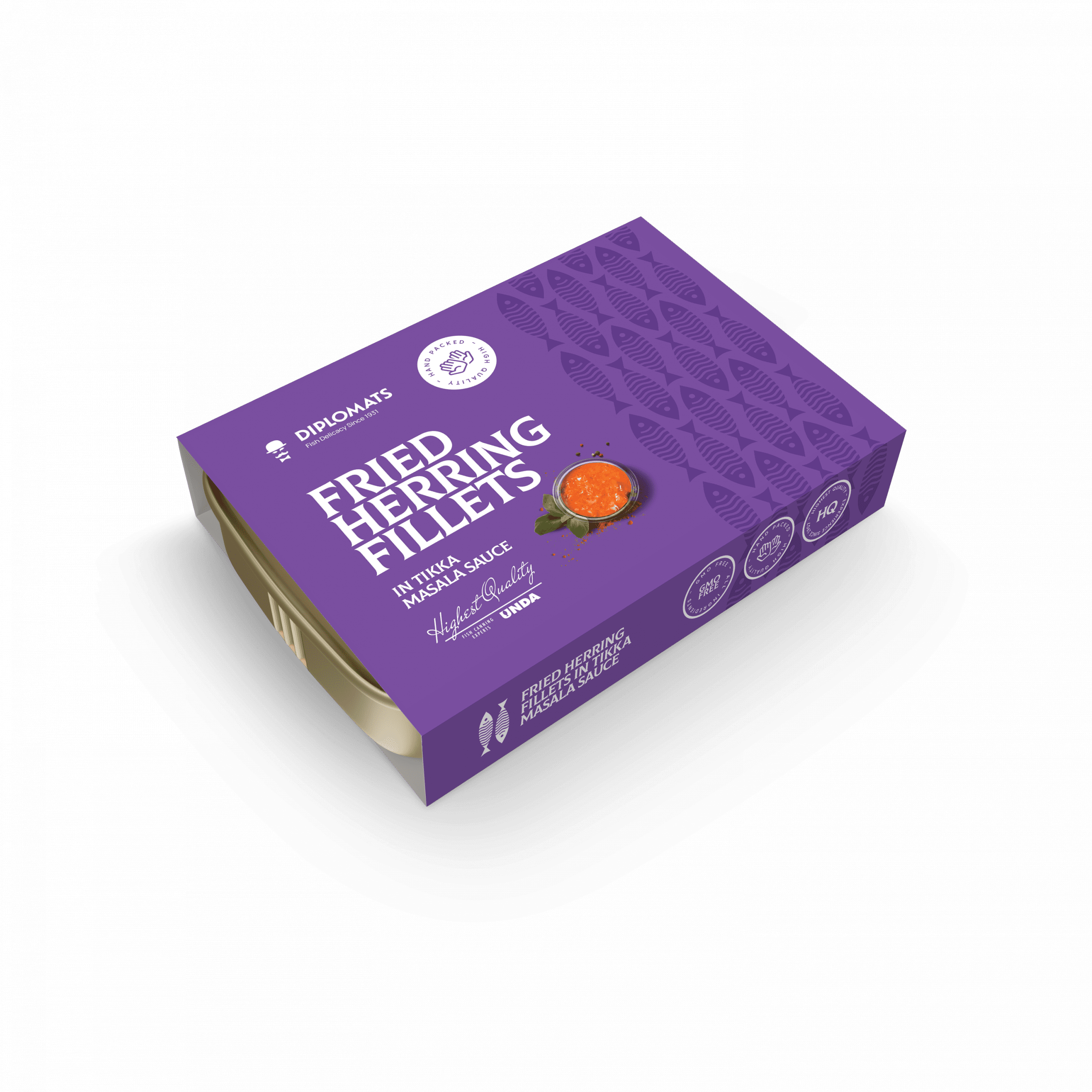Fried Herring Fillets in Tikka Masala Sauce 140g