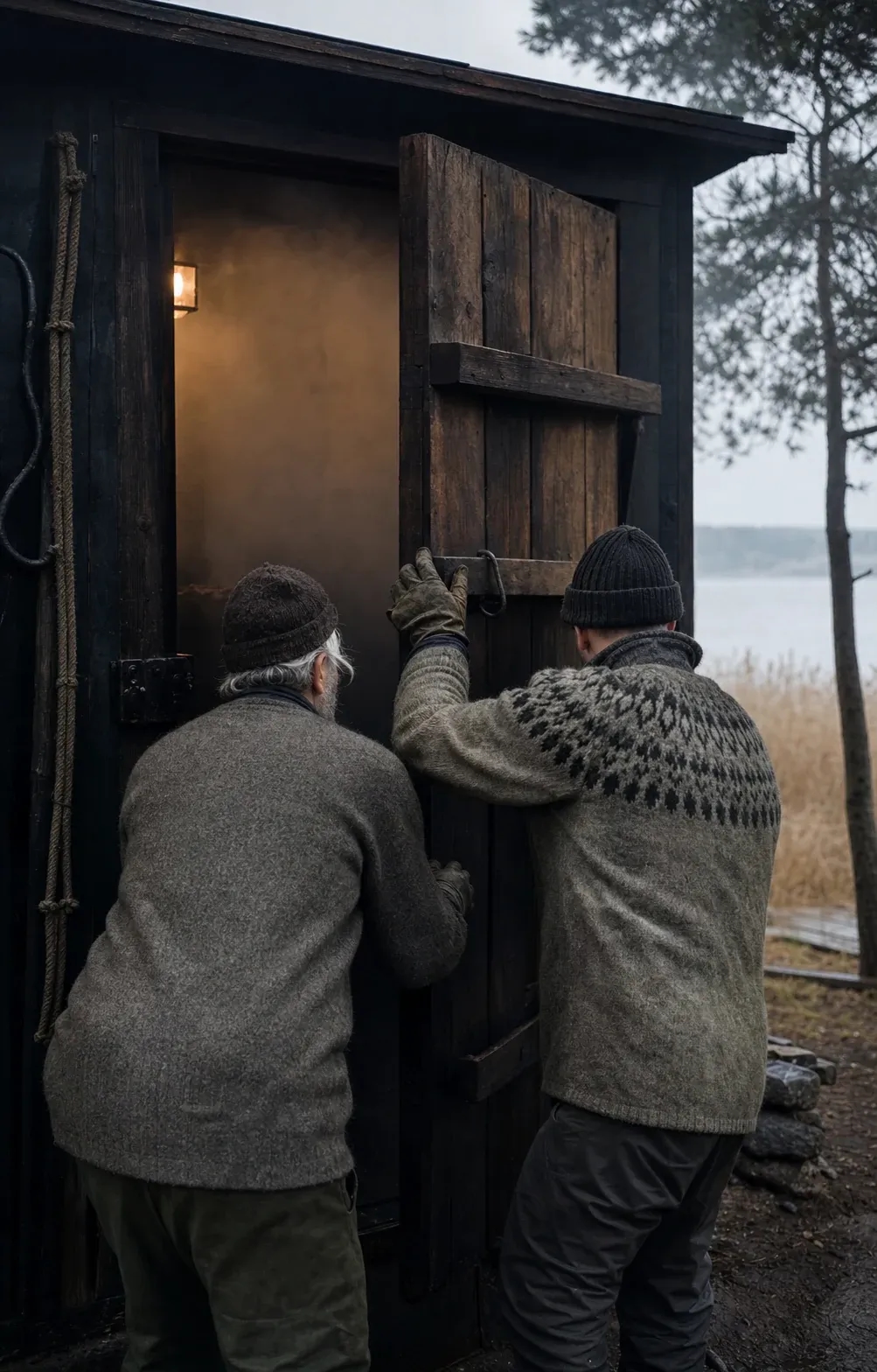 Two generations carrying Latvian fish-smoking knowledge forward