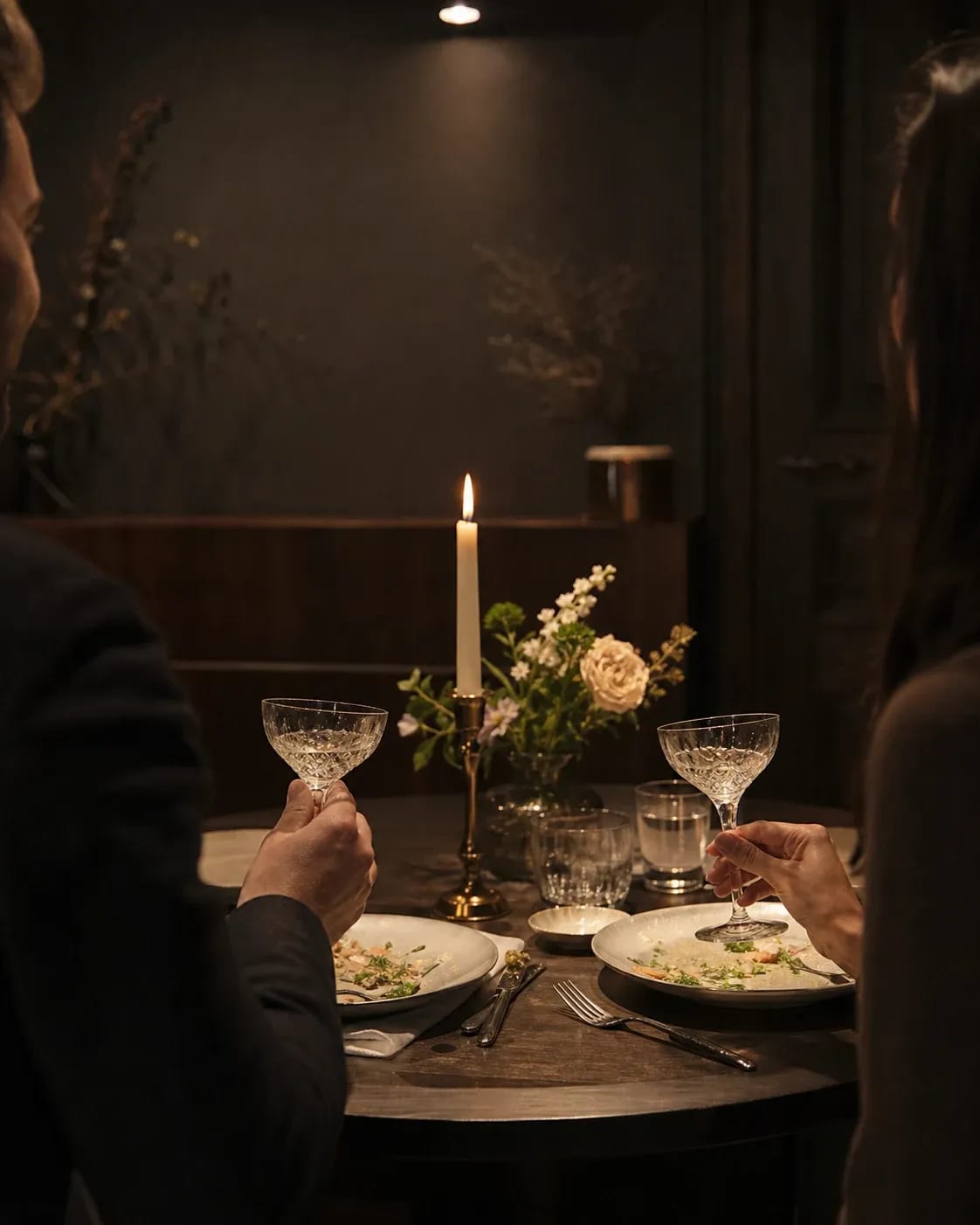 A small dinner for two.