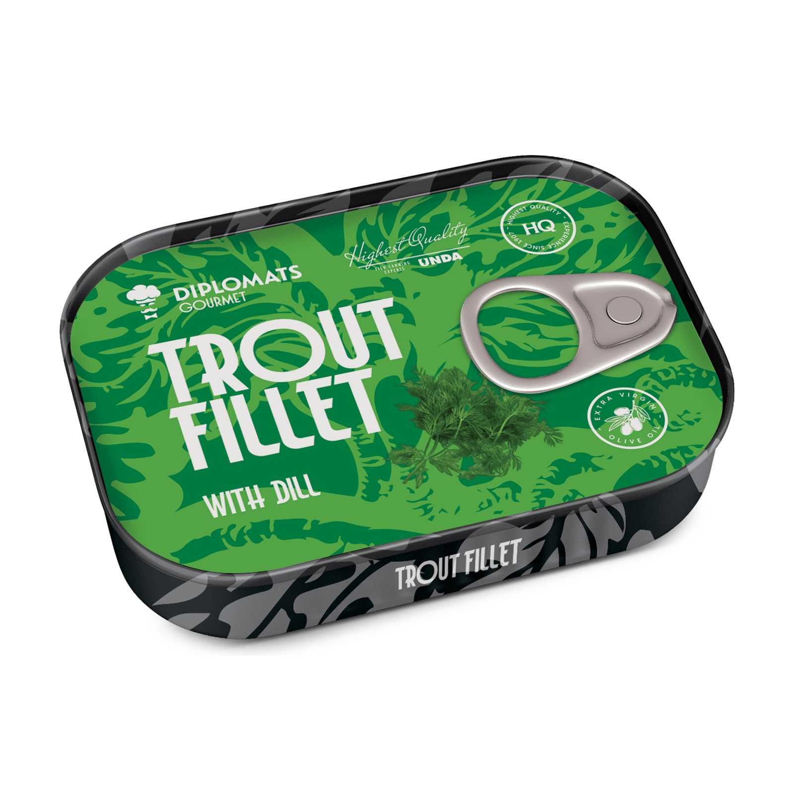 Trout Fillet in Extra Virgin Olive Oil with Dill 100g Diplomats Gourmet