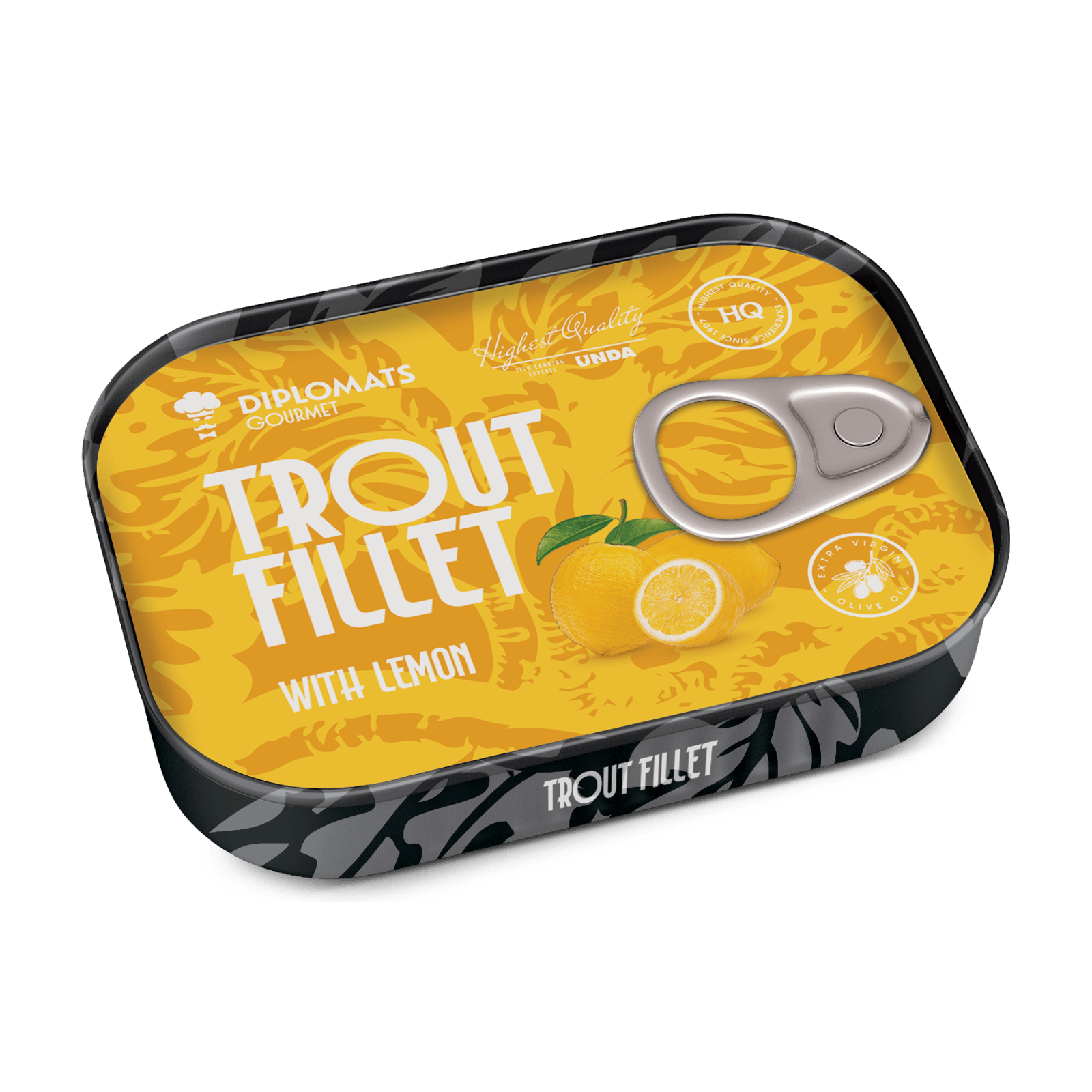 Trout Fillet in Extra Virgin Olive Oil with Lemon 100g Diplomats Gourmet
