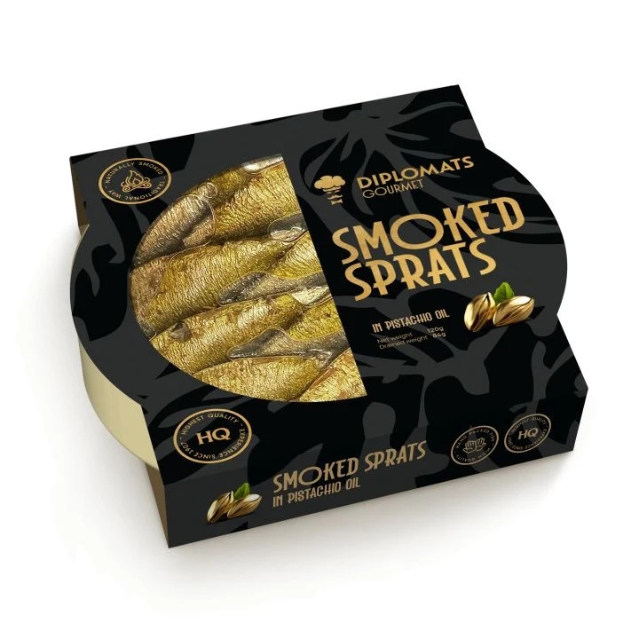 Gourmet Smoked Sprats in Pistachio Oil 120g
