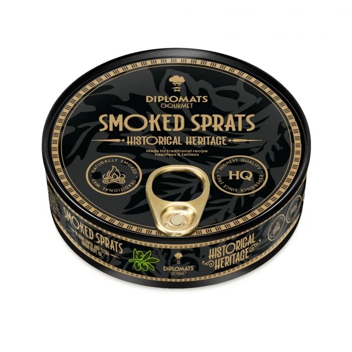 Smoked Sprats in Unrefined Sunflower and Extra Virgin Olive oil 160g
