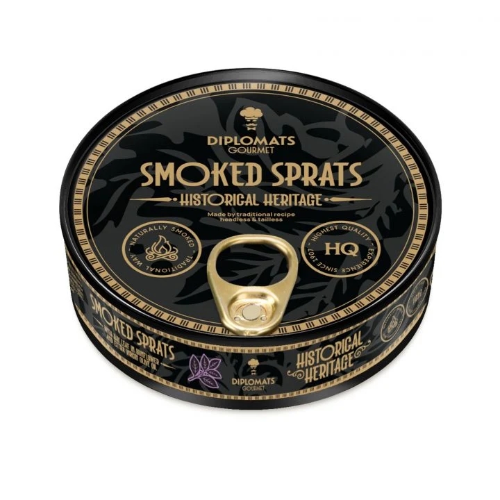 Smoked Sprats with Bay Leaf in Unrefined Sunflower and Extra Virgin Olive oil 160g