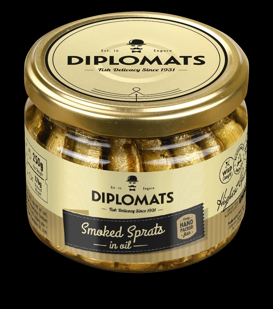 Smoked Sprats in Oil 250g Glass Jar