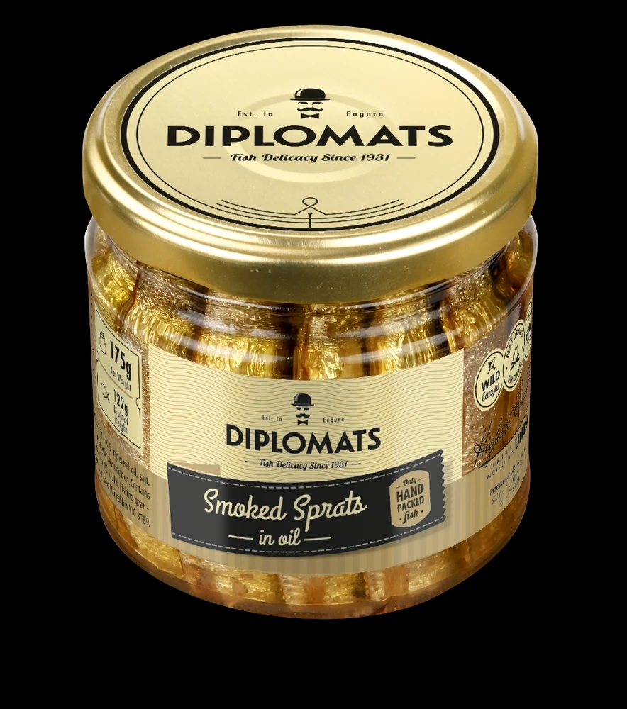 Smoked Sprats in Oil 175g Glass Jar