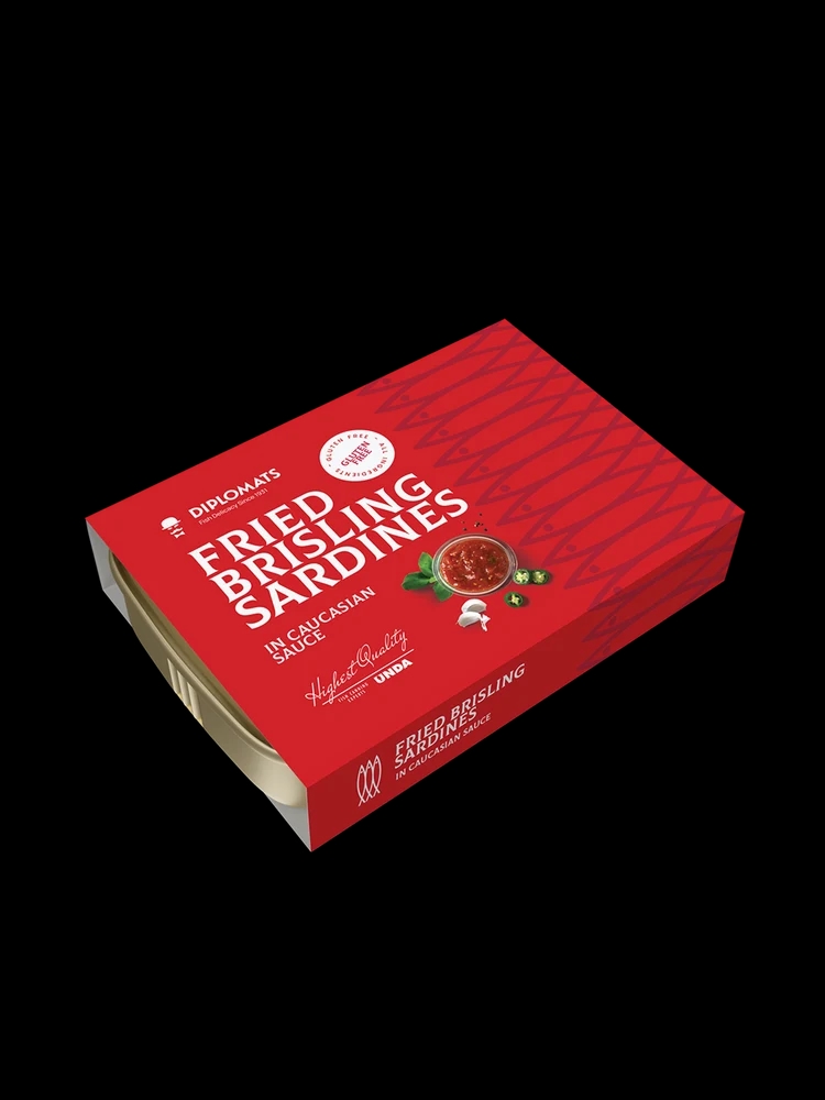 Fried Brisling Sardines in Caucasic Sauce 100g