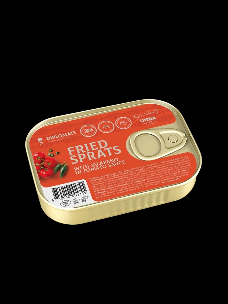 Fried Sprats in Tomato Sauce with Jalapeno 100g