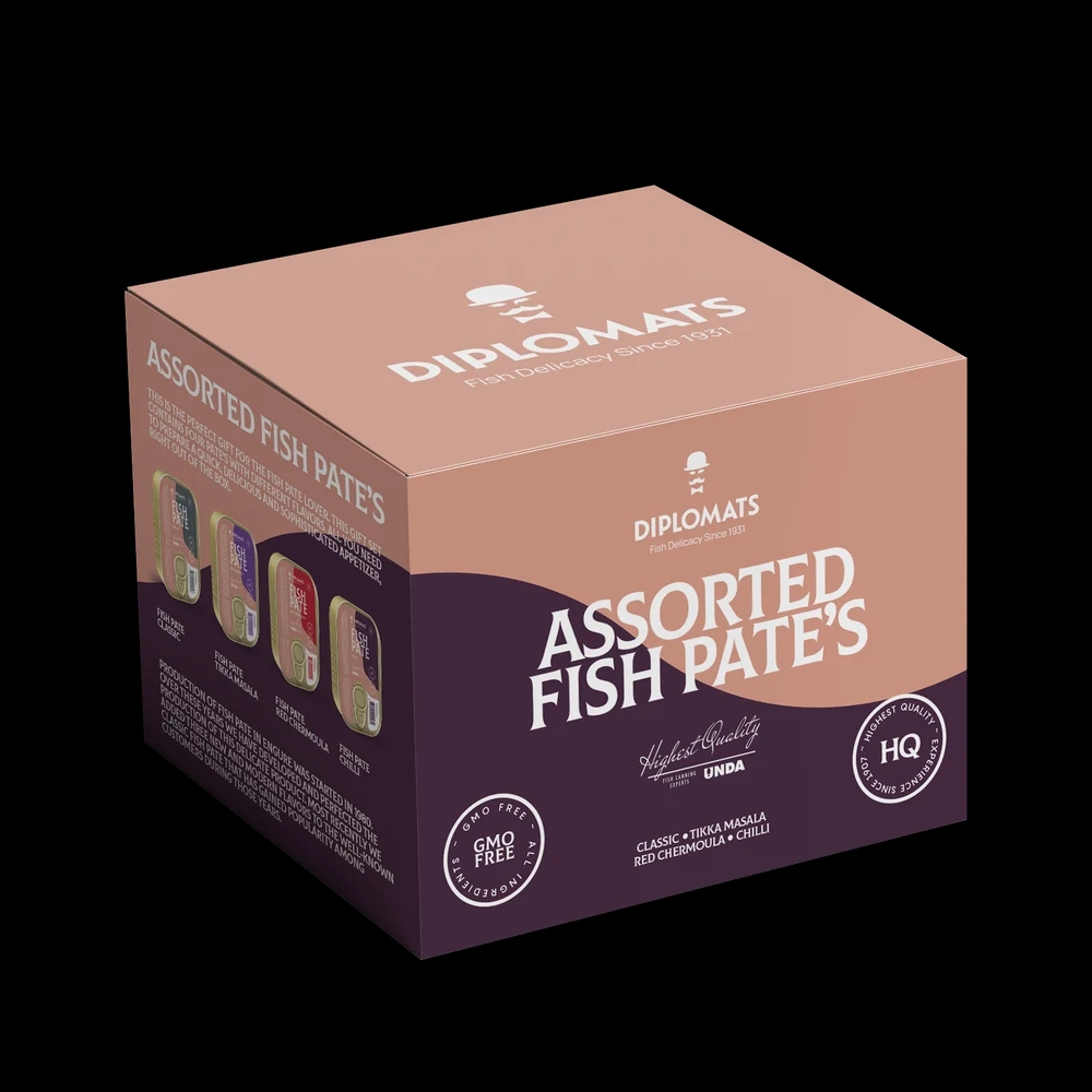 Assorted Fish Pates 4 × 100g