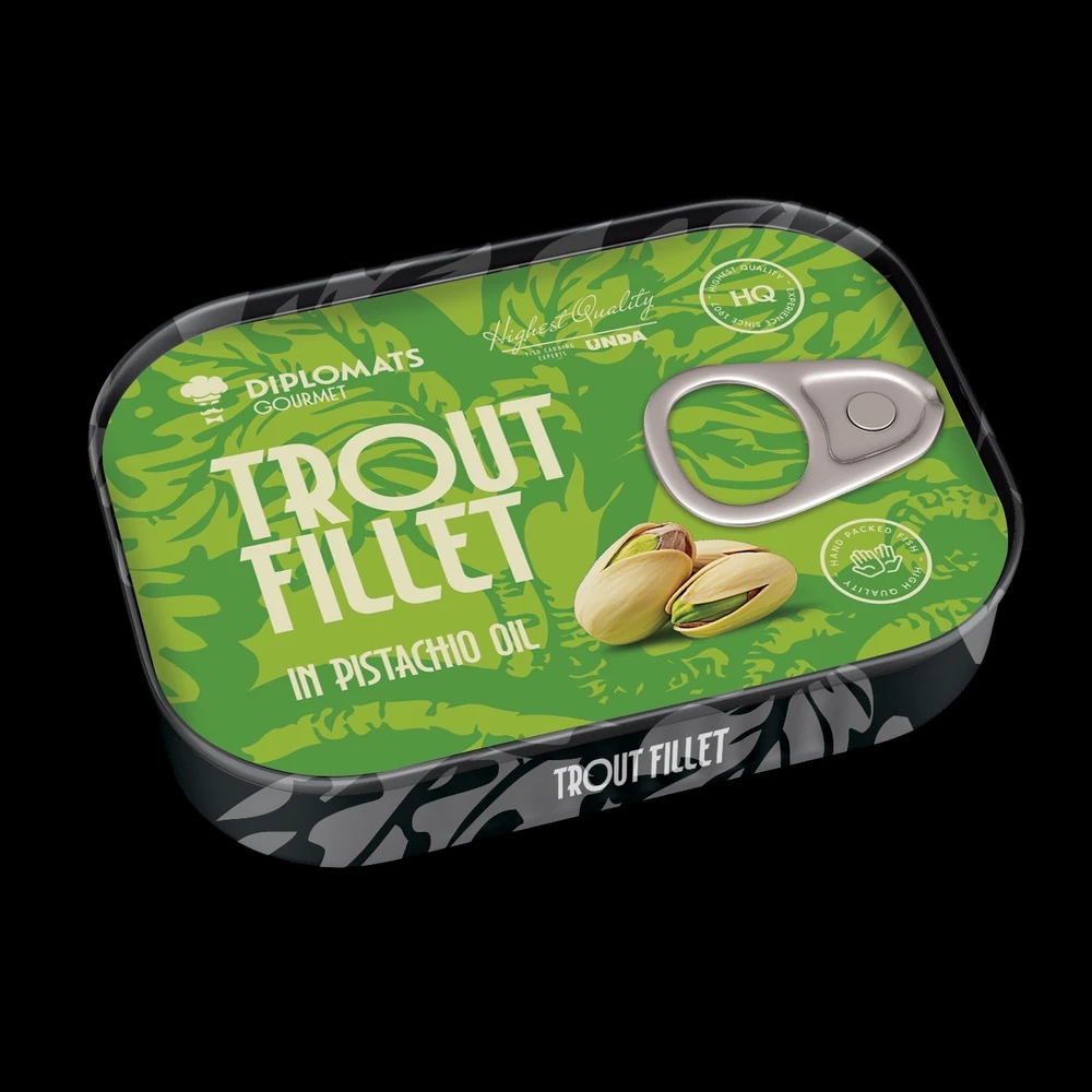 Trout Fillet in Pistachio Oil 100g Diplomats Gourmet