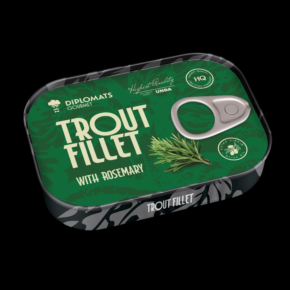 Trout Fillet in Extra Virgin Olive Oil with Rosemary 100g Diplomats Gourmet