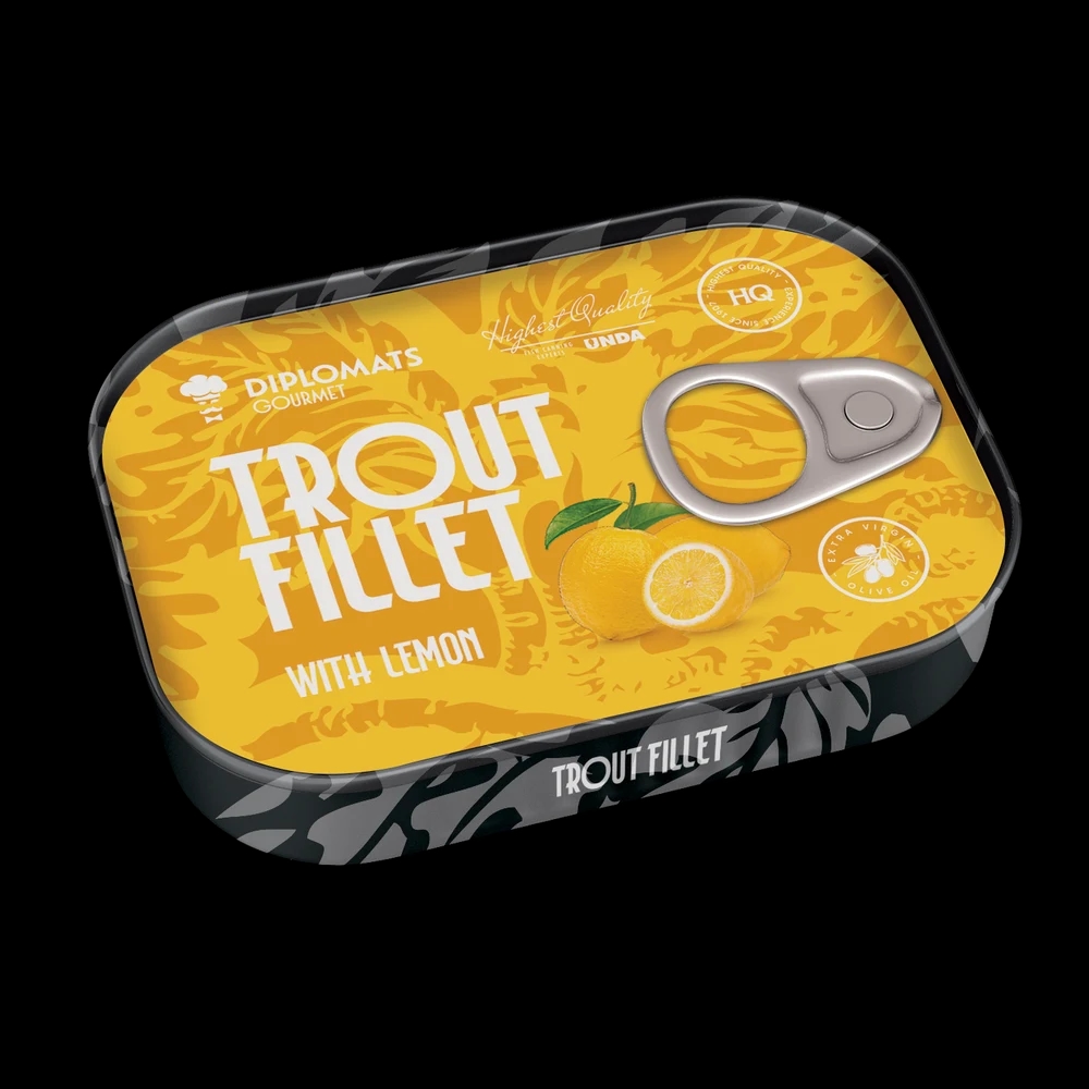 Trout Fillet in Extra Virgin Olive Oil with Lemon 100g Diplomats Gourmet