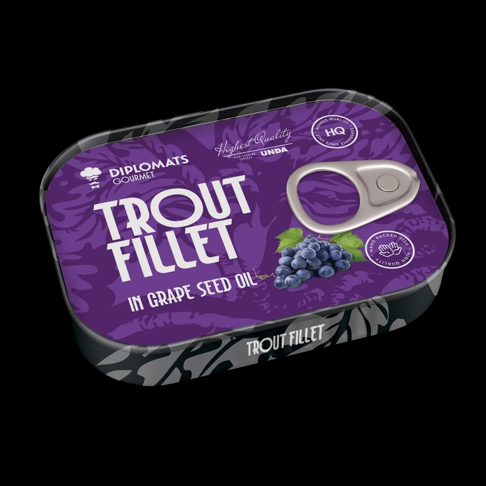 Trout Fillet in Grape Seed Oil 100g Diplomats Gourmet