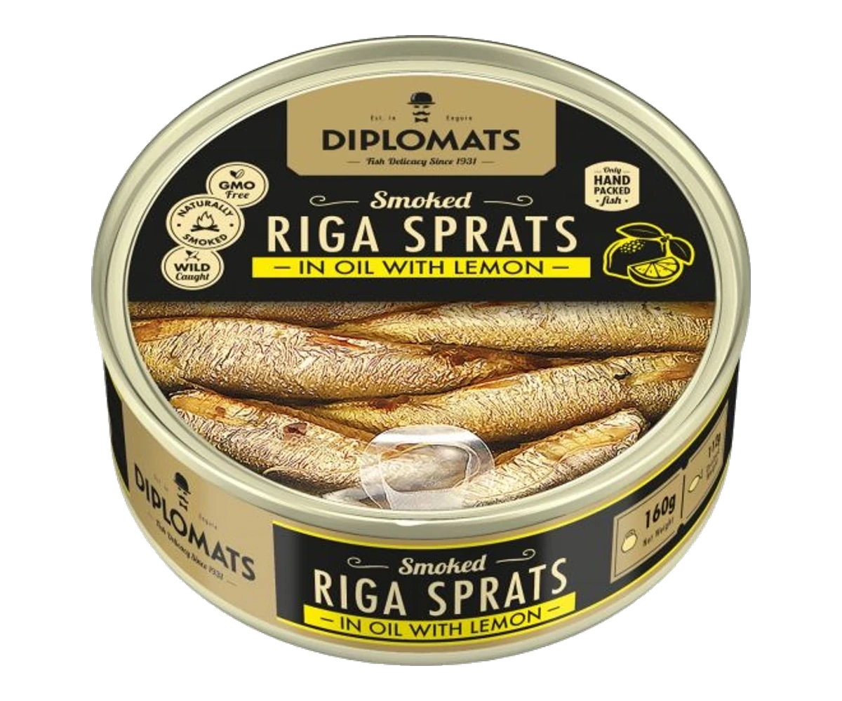 Riga Sprats in Oil with Lemon / 160g