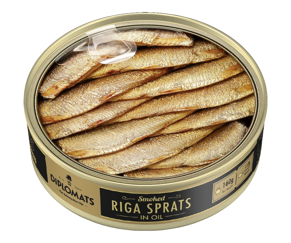 Riga Sprats in Oil Transparent Lid / 160g