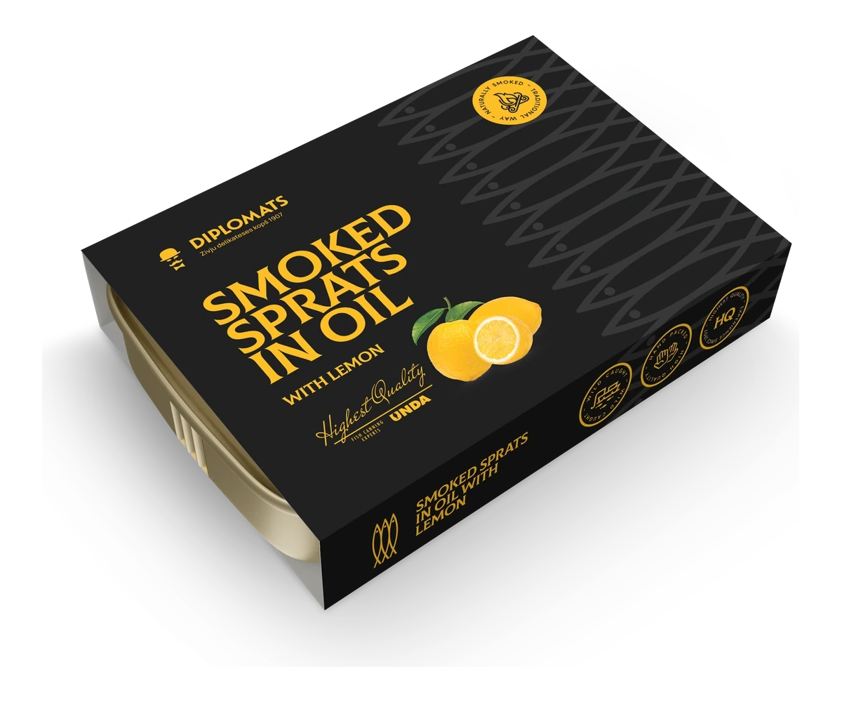 Smoked Sprats in Oil with Lemon / 100g