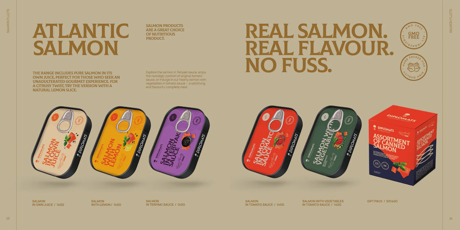 Atlantic salmon, catalogue pages 23-24