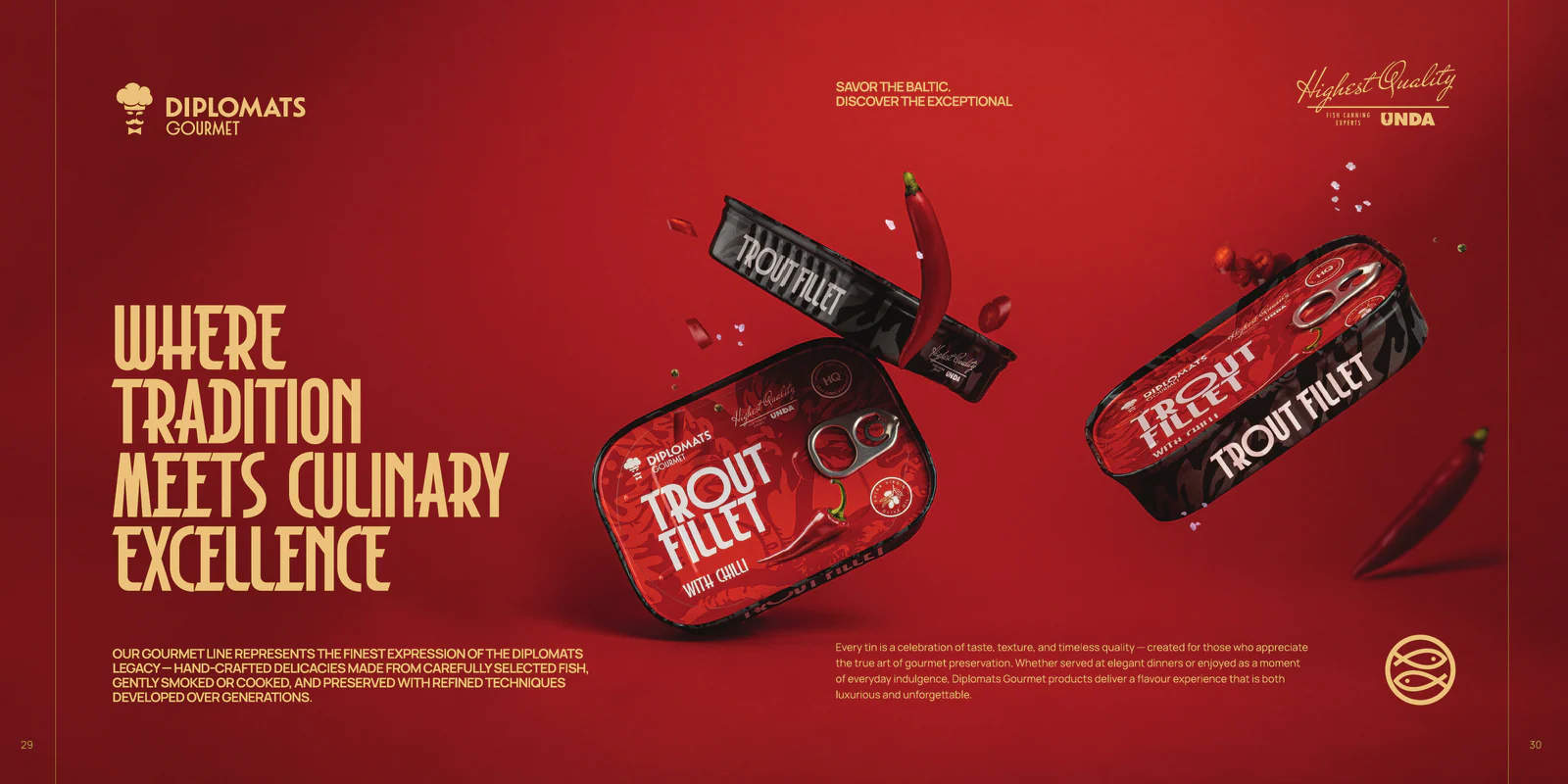 Diplomats Gourmet, catalogue pages 29-30