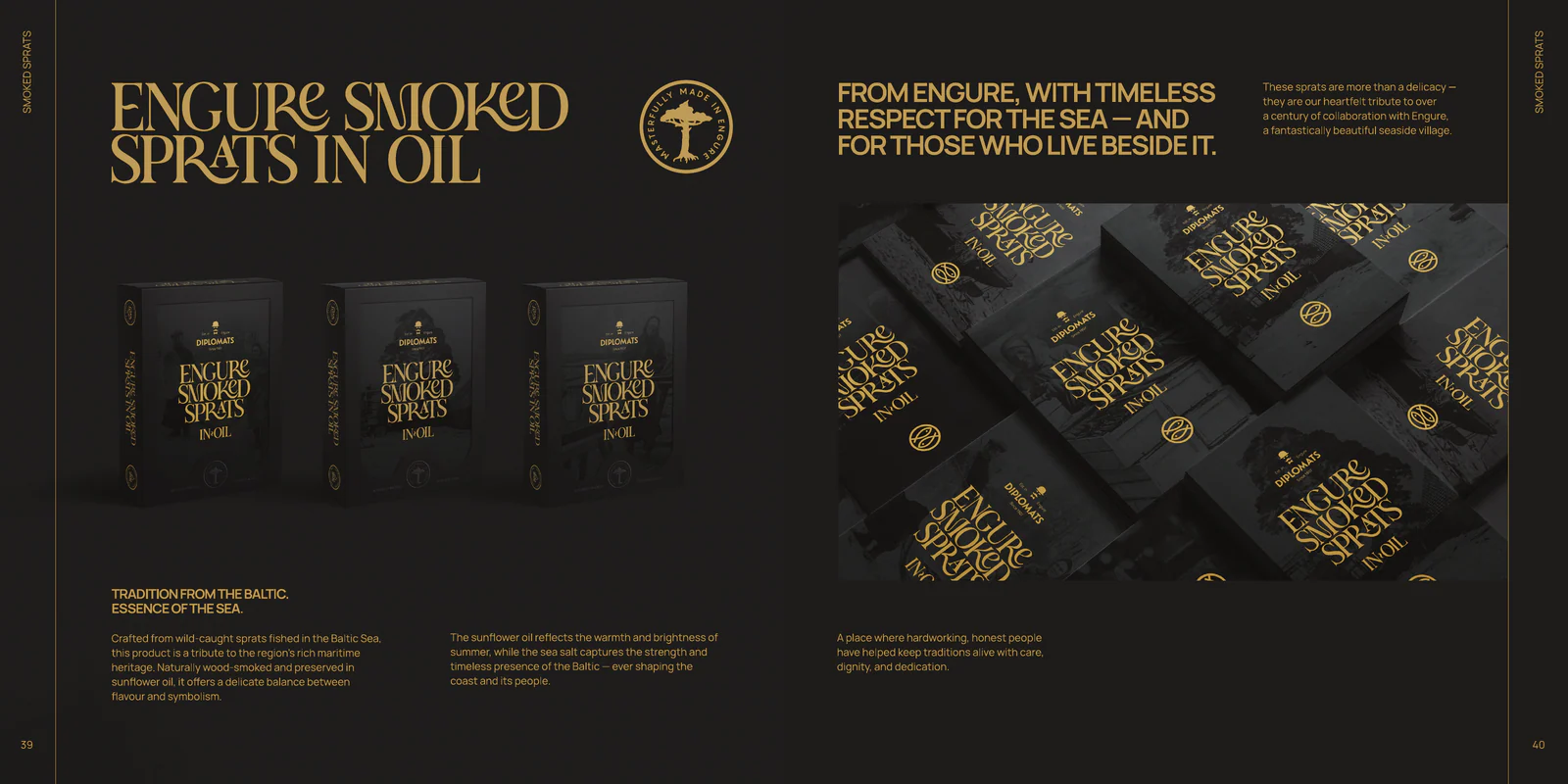 Engure smoked sprats, catalogue pages 39-40