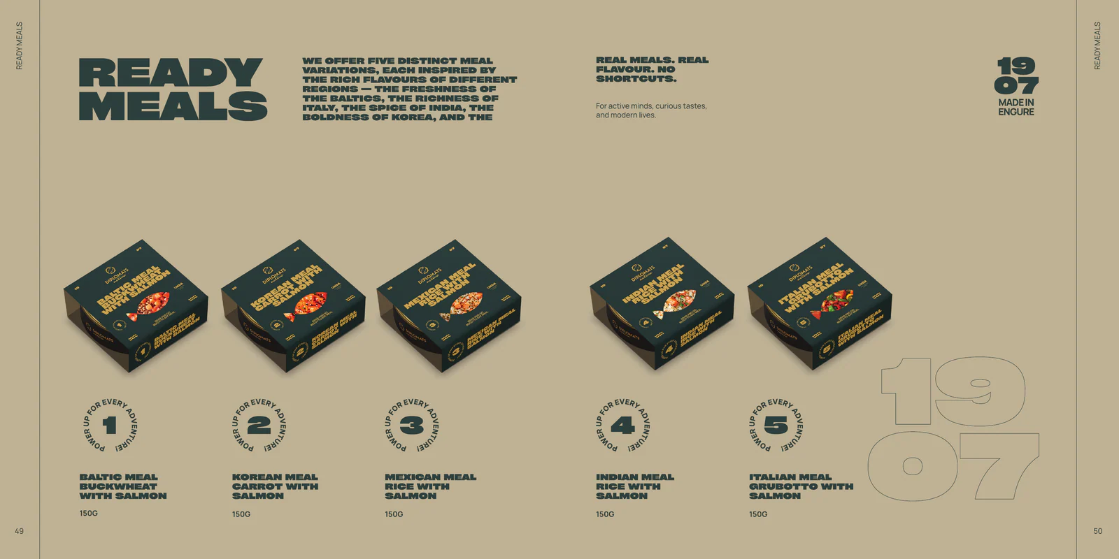 Ready meals, catalogue pages 49-50