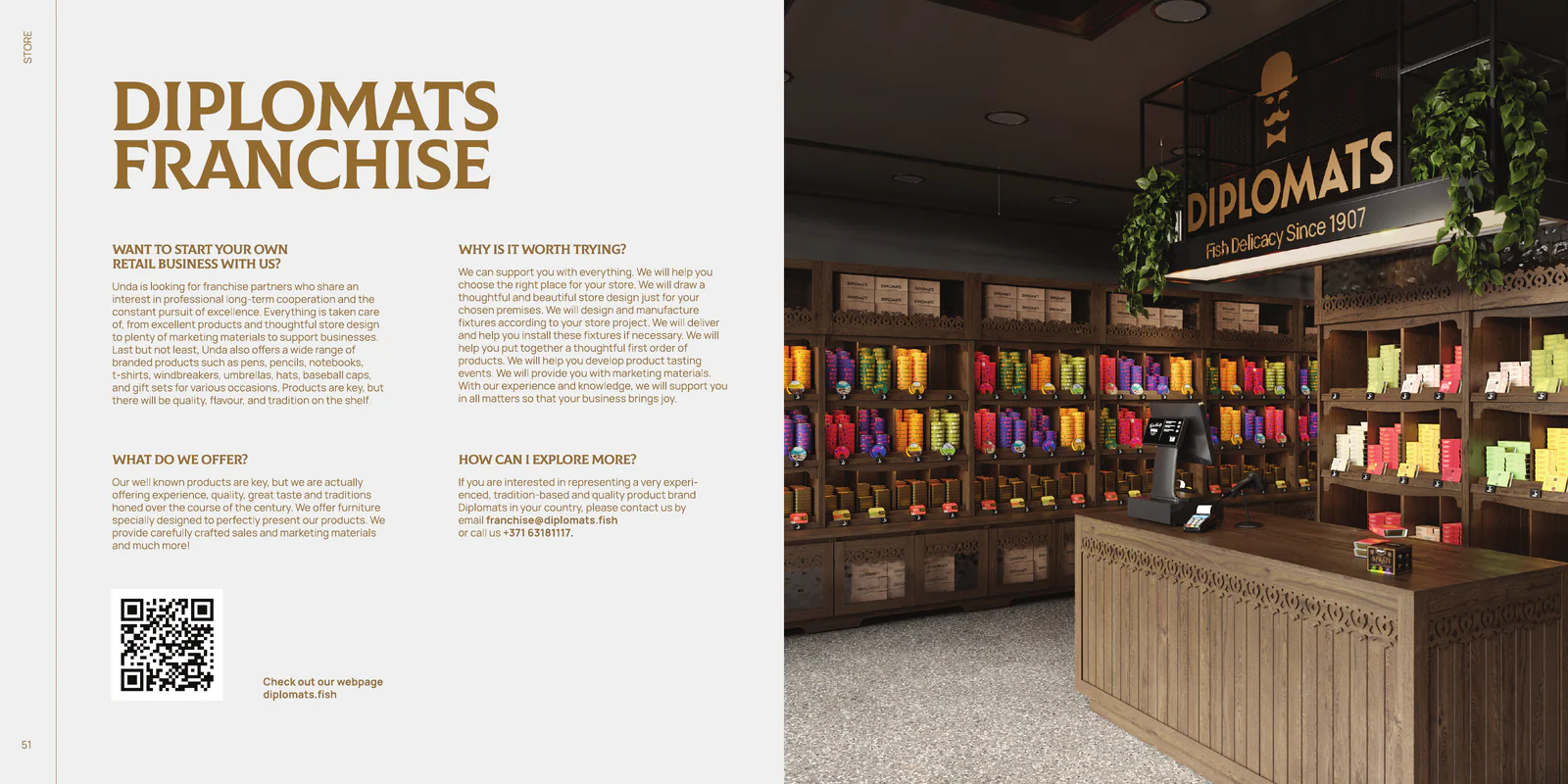 Diplomats store concept, catalogue pages 51-52